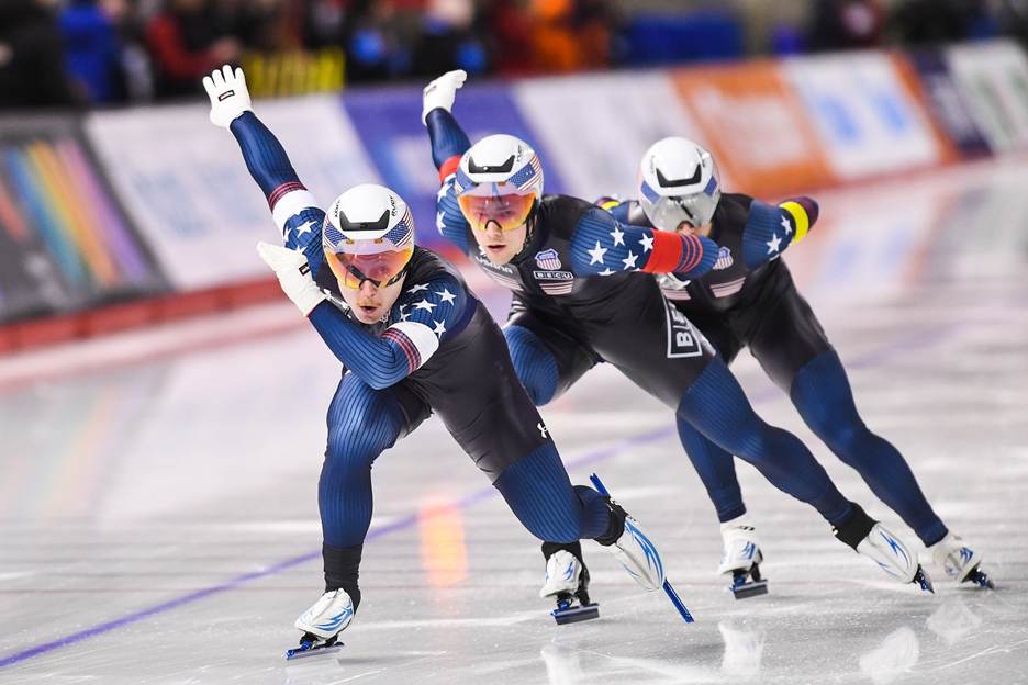 A group of people skating on iceAI-generated content may be incorrect.