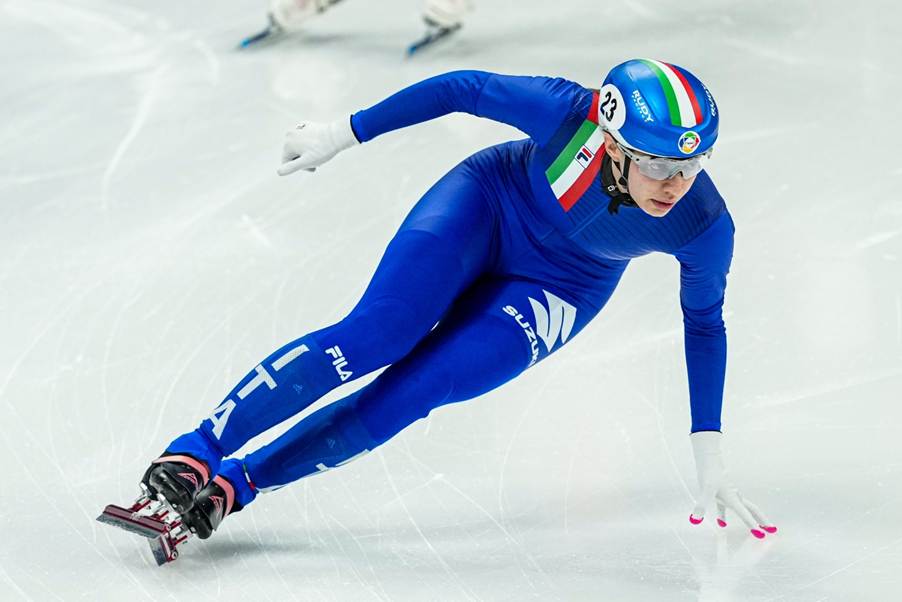 A person skating on iceAI-generated content may be incorrect.