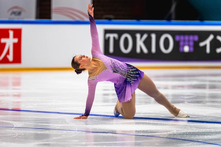 A person ice skating on iceAI-generated content may be incorrect.