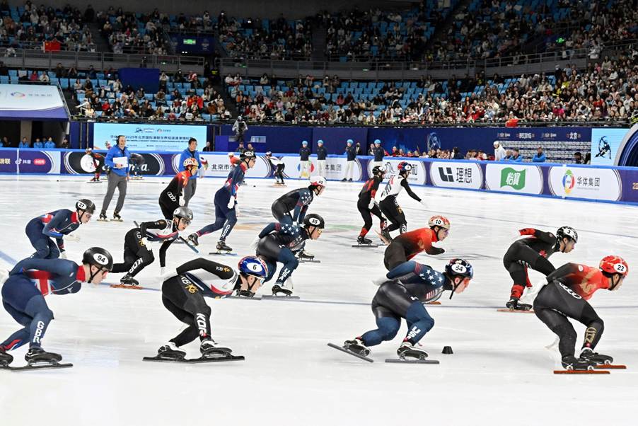 A group of people skating on iceAI-generated content may be incorrect.