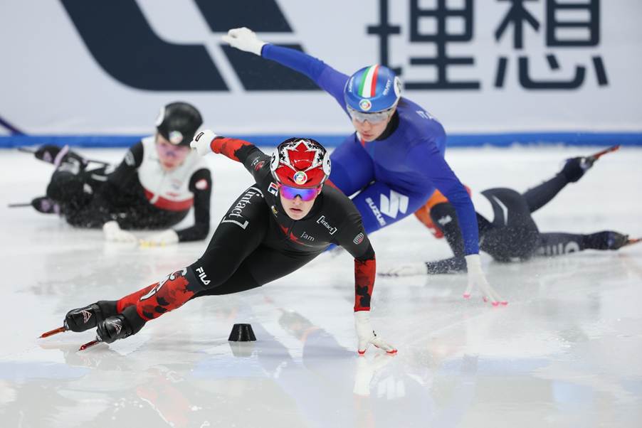 A group of people skating on iceAI-generated content may be incorrect.