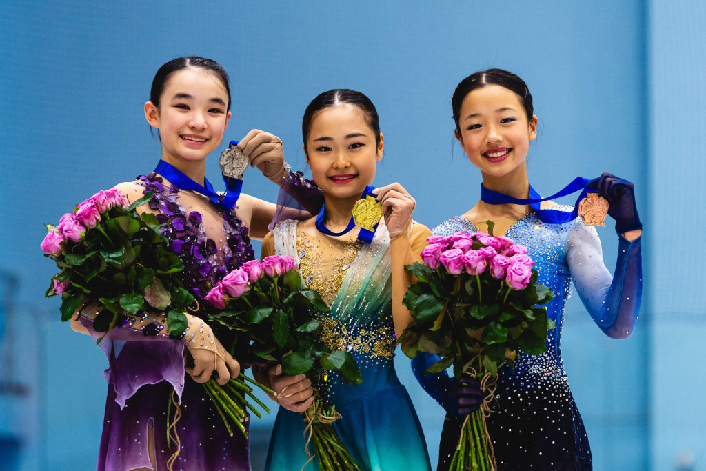 Elyce Lin Gracey Mao Shimada Sherry Zhang  ISU JGP Yerevan 2023 ISU 20231709796734