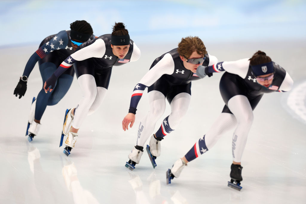 Erin Jackson, Brittany Bowe Beijing 2022 Winter Olympic Games GettyImages 1367765809 (1)