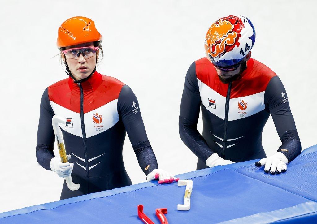 Suzanne Schulting and Sjinkie Knegt (NED) Beijing 2022 Olympic Games GettyImages 1238202552