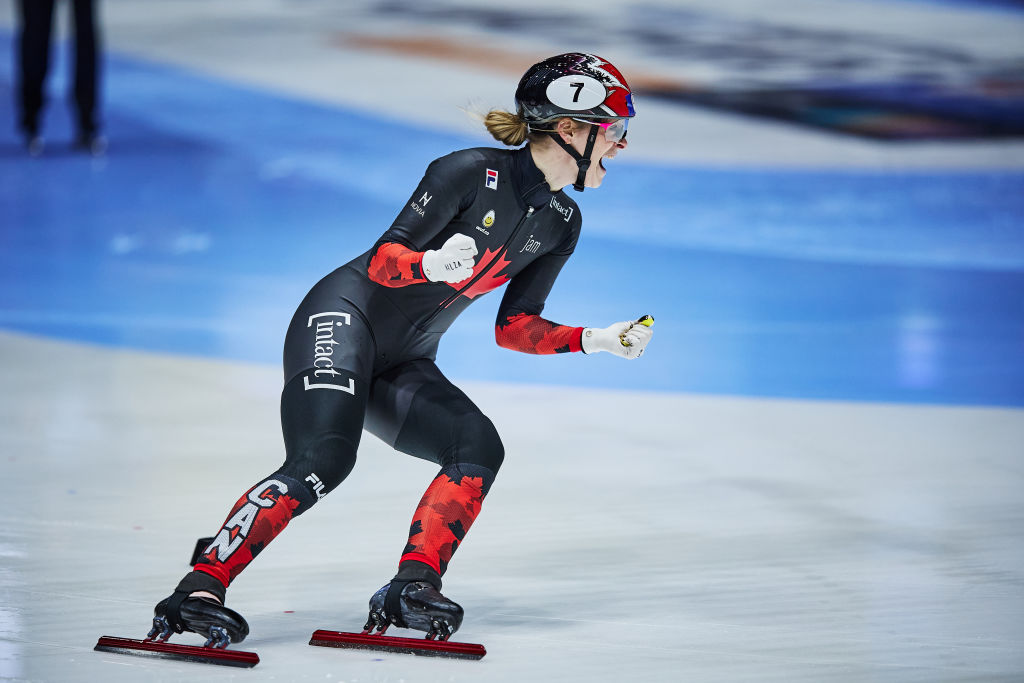 Kim Boutin (CAN)  wins the World Championship 500m 