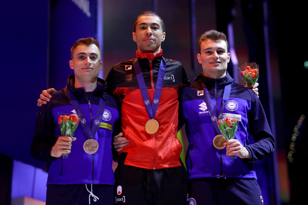 The 1000m World Championship podium