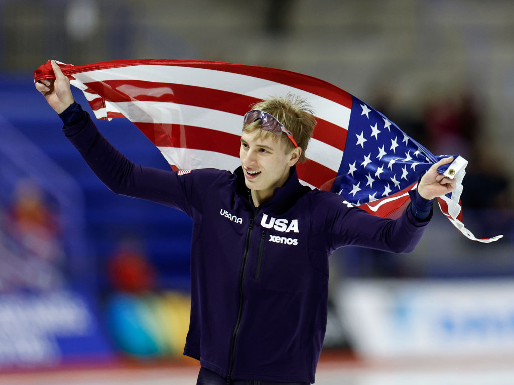 Jordan Stolz (USA) ISU World Single Distances Speed Skating Championships 2024 Calgary (CAN) ISU 2013762734